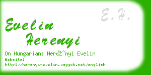 evelin herenyi business card